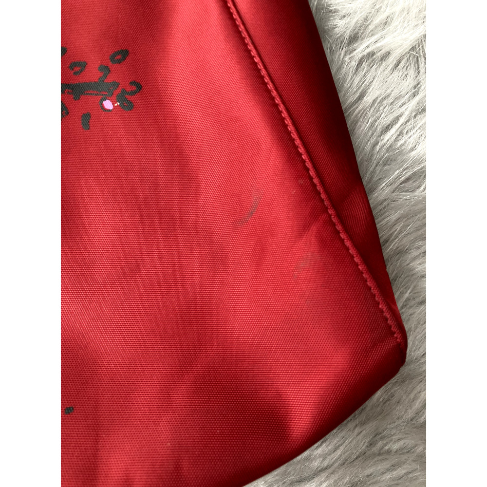 Kate Spade Maira Kalman Tote Handbag Red Darling Dog Canvas Zip Purse Medium - Picture 3 of 14